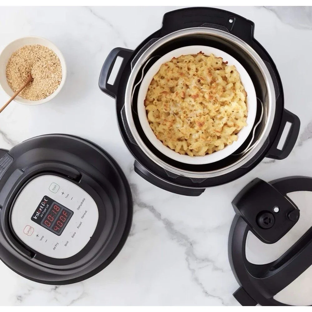 Instant Pot 6 Quart Multi-Use Air Fryer Lid with Base Compatible with Air Fryer